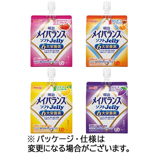 明治　メイバランスソフトＪｅｌｌｙ（ゼリー）　バラエテイＢＯＸ　Ａ（４種類×６個）　各１２５ｍＬ　１ケース（２４個）1
