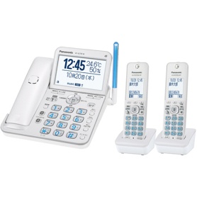 パナソニック　デジタルコードレス電話機（子機２台付）　パールホワイト　ＶＥ－ＧＤ７８ＤＷ－Ｗ　１台
