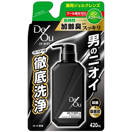 ロート製薬　デ・オウ　薬用クレンジングウォッシュ　ノンメントール　つめかえ用　４２０ｍＬ　１個1