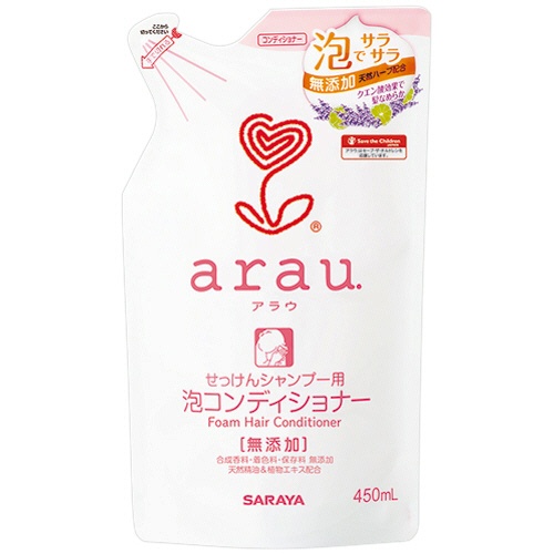 サラヤ　アラウ．泡せっけんコンディショナー　詰替用　４５０ｍＬ　１個1