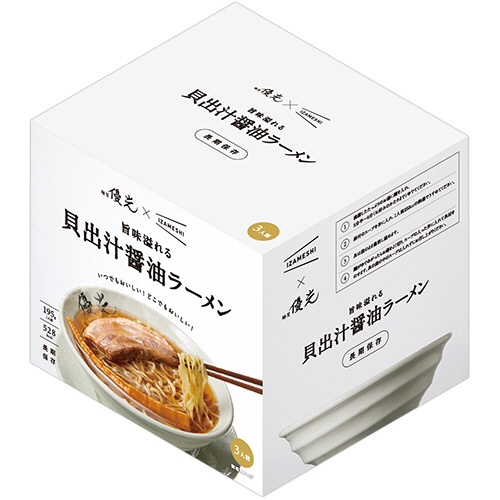 杉田エース　麺屋優光×ＩＺＡＭＥＳＨＩ　旨味溢れる貝出汁醤油ラーメン　６５２－６５１　１セット（３食）1
