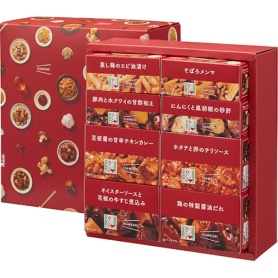 杉田エース　シャンウェイ×ＩＺＡＭＥＳＨＩ　中華惣菜缶詰セット　６５２－６６２　１セット（８缶）
