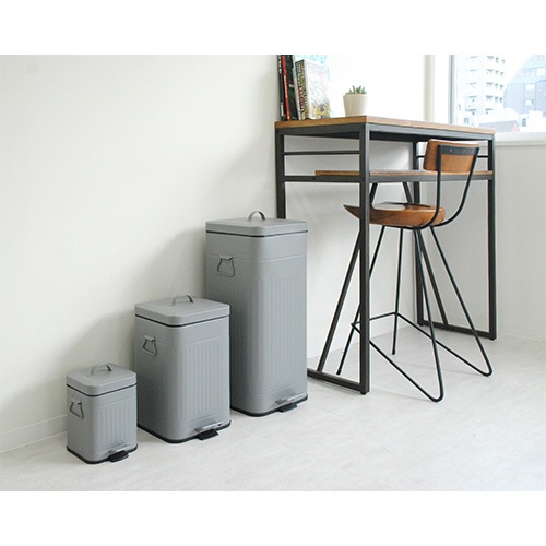 アントレックス　Ｇａｌｖａ　ダストボックス　スクエア　３０Ｌ　マットグレー　１台6