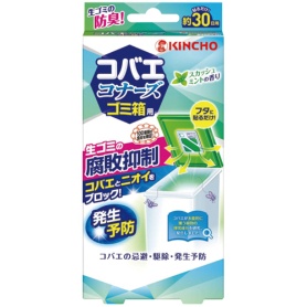 大日本除蟲菊　ＫＩＮＣＨＯ　コバエコナーズ　ゴミ箱用　腐敗抑制Ｗ　スカッシュミントの香り　１個