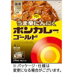 大塚食品　ボンカレーゴールド　うま辛にんにく　辛口　１８０ｇ　１食1