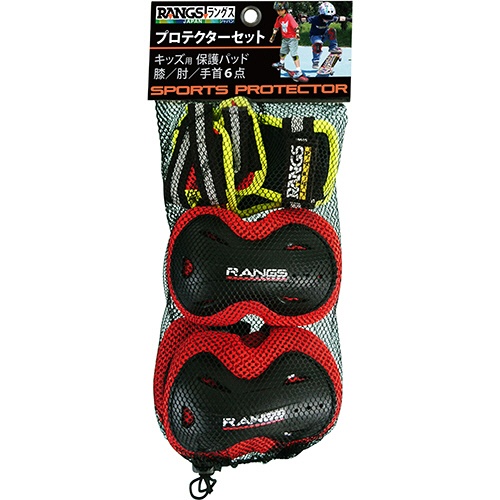 ラングス　ラングスプロテクター６点セット　レッドブラック　１個1