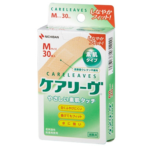 ニチバン　ケアリーヴ　やさしい素肌タイプ　Ｍサイズ　ＣＬ３０Ｍ　１箱（３０枚）1