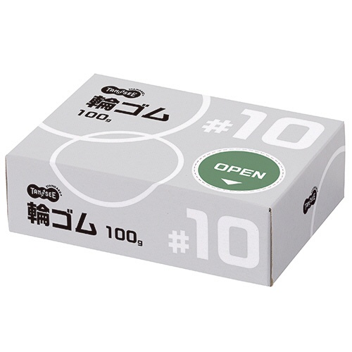 ＴＡＮＯＳＥＥ　輪ゴム　＃１０　１００ｇ　１箱1