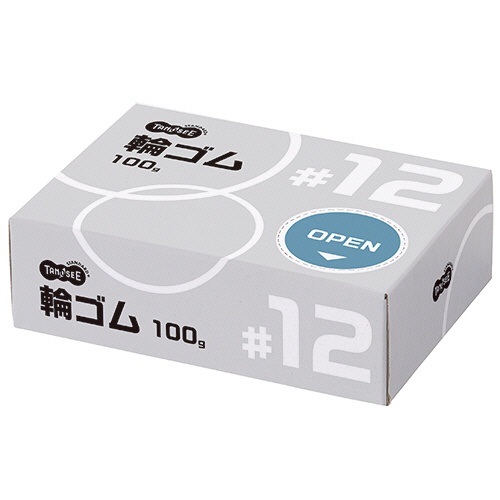 ＴＡＮＯＳＥＥ　輪ゴム　＃１２　１００ｇ　１箱1