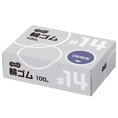 ＴＡＮＯＳＥＥ　輪ゴム　＃１４　１００ｇ　１箱1
