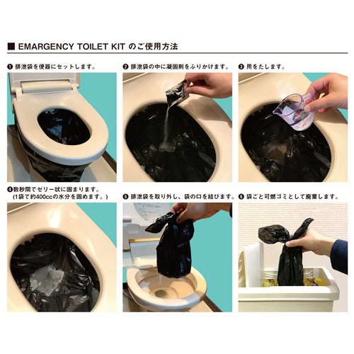 東洋ケース　緊急用トイレキット　ＥＴＫ－０１　１箱（１０個）4