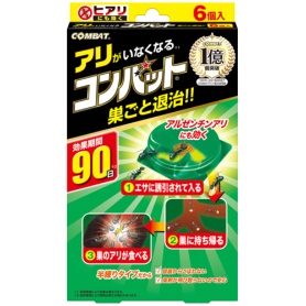 大日本除蟲菊　ＫＩＮＣＨＯ　アリがいなくなるコンバット　１パック（６個）