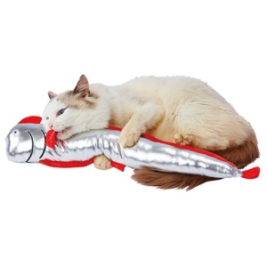 ペティオ　Ａｄｄ．Ｍａｔｅ　猫用おもちゃ　ながーいけりぐるみ　白銀なリュウグウノツカイ　２７０８３３　１個6