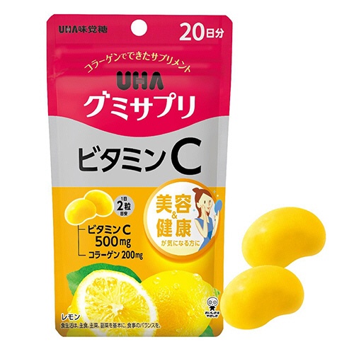 ＵＨＡ味覚糖　グミサプリ　ビタミンＣ　２０日分　１パック（４０粒）2