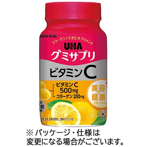 ＵＨＡ味覚糖　グミサプリ　ビタミンＣ　３０日分　１個（６０粒）1