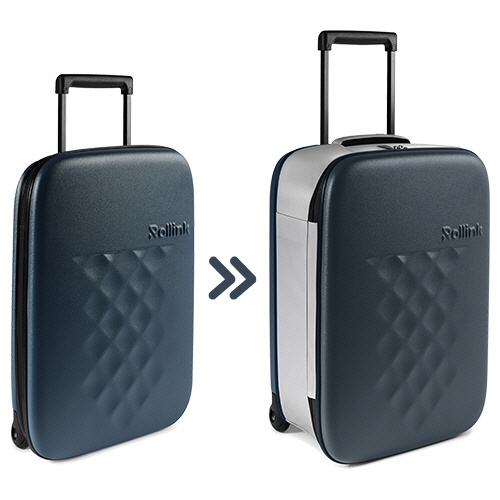 アントレックス　ＦＬＥＸ　フォーダブルスーツケース　４０Ｌ　アトランティックブルー　１個5