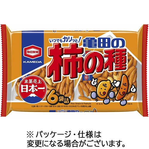 亀田製菓　亀田の柿の種　１８０ｇ（６袋）　１パック1