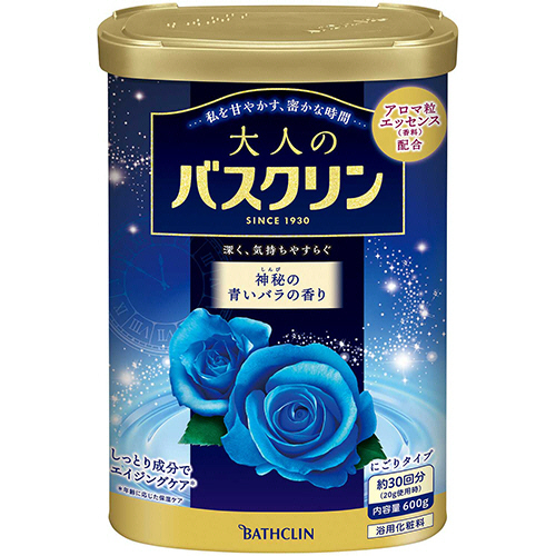 たのめーる バスクリン 大人のバスクリン 神秘の青いバラの香り 600g 1本の通販