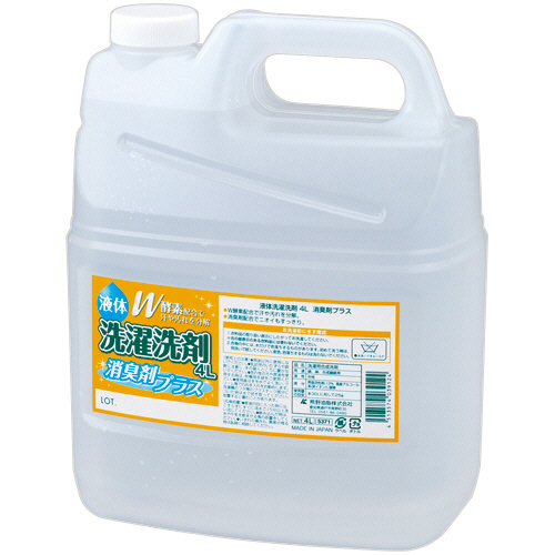 たのめーる】熊野油脂 ファーマアクト 液体洗濯洗剤 消臭剤+ 4L 1本の通販