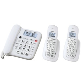 シャープ　デジタルコードレス電話機　子機２台　ホワイト系　ＪＤ－Ｇ３３ＣＷ　１台
