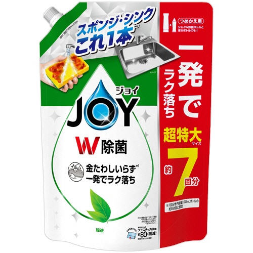 Ｐ＆Ｇ　ジョイ　Ｗ除菌　コンパクト　緑茶の香り　つめかえ用　超特大　９３０ｍＬ　１個1