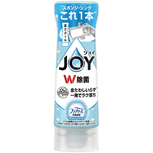 Ｐ＆Ｇ　ジョイ　Ｗ除菌　コンパクト　Ｗ消臭　逆さボトル　フレッシュクリーン　本体　２９０ｍＬ　１本1