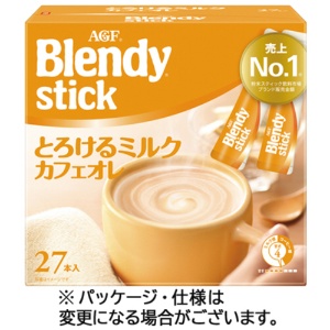 味の素ＡＧＦ　ブレンディ　スティック　とろけるミルクカフェオレ　１箱（２７本）1