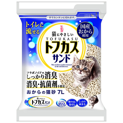 ペグテック　おからの猫砂　トフカスサンド　７Ｌ　１パック1