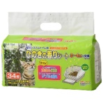 シーズイシハラ　クリーンミュウ　猫のシステムトイレ用　ひのきの香りシート　１パック（３４枚）