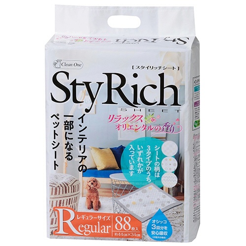 シーズイシハラ　クリーンワン　スタイリッチシート　リラックスオリエンタルの香り　レギュラー　１パック（８８枚）1