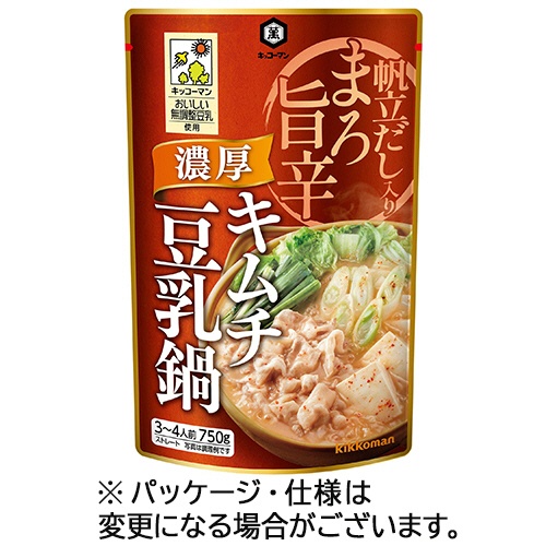 キッコーマン　濃厚キムチ豆乳鍋　７５０ｇ（３～４人前）　１パック1