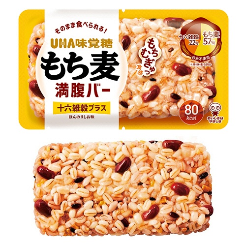 ＵＨＡ味覚糖　もち麦満腹バー　十六雑穀プラス　５５ｇ　１パック2