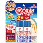 大日本除蟲菊　ＫＩＮＣＨＯ　蚊がいなくなるスプレー　２００回　無香料　１パック（２本）