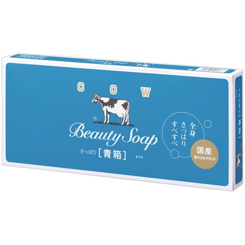 牛乳石鹸共進社　カウブランド　青箱　８５ｇ／個　１箱（６個）1