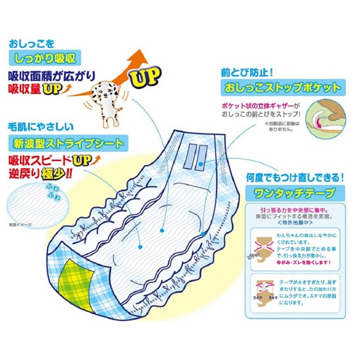 第一衛材　男の子のためのマナーおむつ　おしっこ用　ビッグパック　小～中型犬用　１パック（３８枚）3