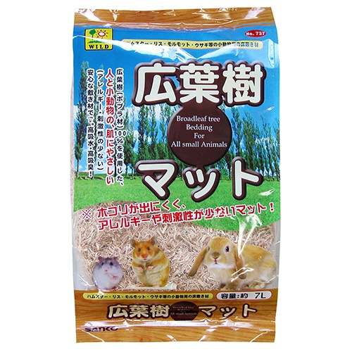 三晃商会　床敷材　広葉樹マット　約７Ｌ　１パック1