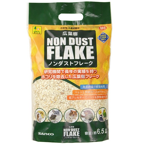 三晃商会　床敷材　広葉樹ノンダストフレーク　約６．５Ｌ　１パック1