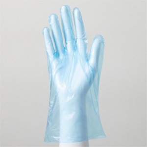 アマノ　シンプルＰＥ手袋　Ｌ　ブルー（生分解性ＰＥ）　ＡＭ－ＣＦ５１２　１パック（２００枚）2