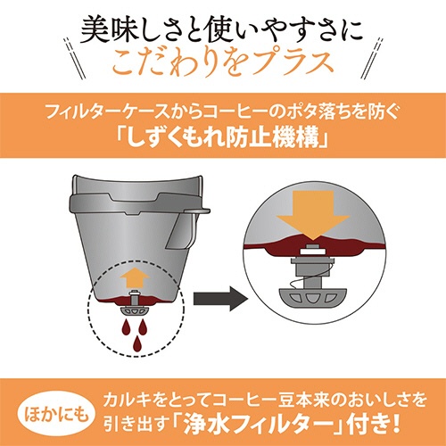 象印　コーヒーメーカー　珈琲通　８１０ｍｌ（６杯分）　ブラック　ＥＣ－ＭＡ６０－ＢＡ　１台6