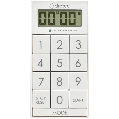 ドリテック　デジタルタイマー　スリムキューブ　ホワイト　Ｔ－６１７ＷＴ　１個1