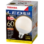 東芝ライテック　ＬＥＤ電球　ボール電球形　Ｅ２６口金　６．４Ｗ　ＬＤＧ６