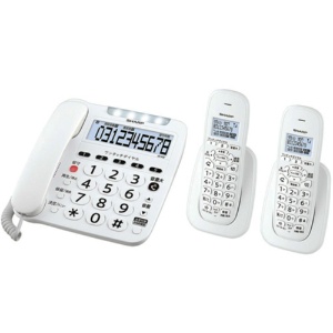 シャープ　デジタルコードレス電話機　子機２台　ホワイト系　ＪＤ－Ｖ３９ＣＷ　１台1