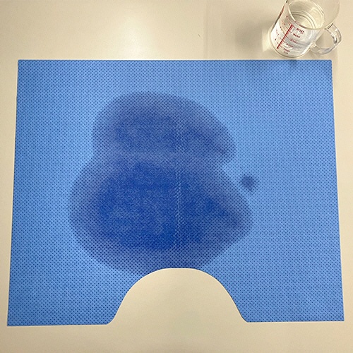 カネモ商事　使い捨てトイレマット　約４８０×６００ｍｍ　青　１ケース（１００枚）3