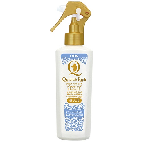 ライオン　クイック＆リッチ　ブラッシングトリートメント　愛犬用　リフレッシュサボン　２００ｍｌ　１本1