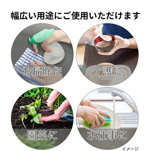 竹虎　タケトラ　プラスチック手袋１００　パウダーフリー　Ｍ　１箱（１００枚）6