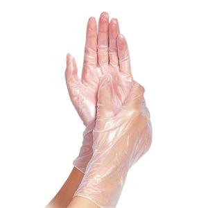 竹虎　タケトラ　プラスチック手袋１００　パウダーフリー　Ｌ　１箱（１００枚）2