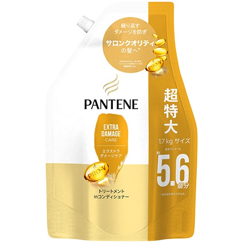 Ｐ＆Ｇ　パンテーン　エクストラダメージケア　トリートメントｉｎコンディショナー　つめかえ用　超特大　１．７ｋｇ　１パック1