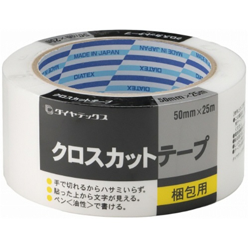 ダイヤテックス　クロスカットテープ　５０ｍｍ×２５ｍ　ホワイト　ＴＯ１０１２　１巻1