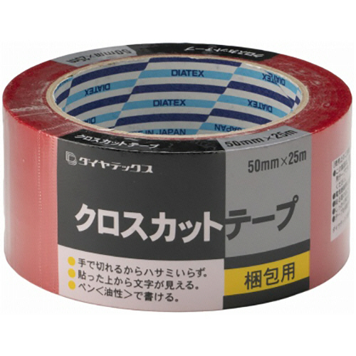 たのめーる】ダイヤテックス クロスカットテープ 50mm×25m たのめーる】ダイヤテックス クロスカットテープ 50mm×25m