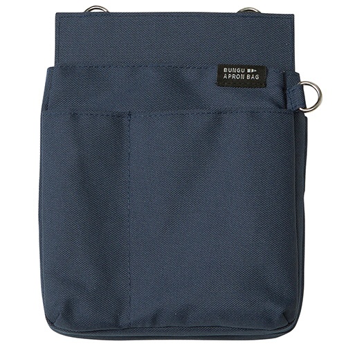 クツワ　文具エプロンバッグ　薄マチ　ネイビー　ＢＥ０２５ＮＢ　１個2